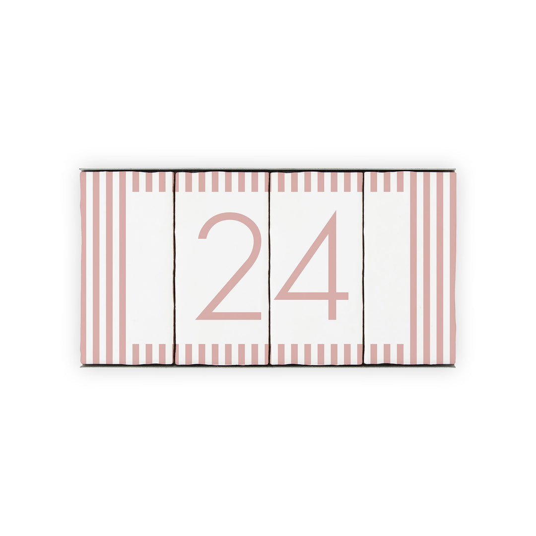 4 Tile House number - two number