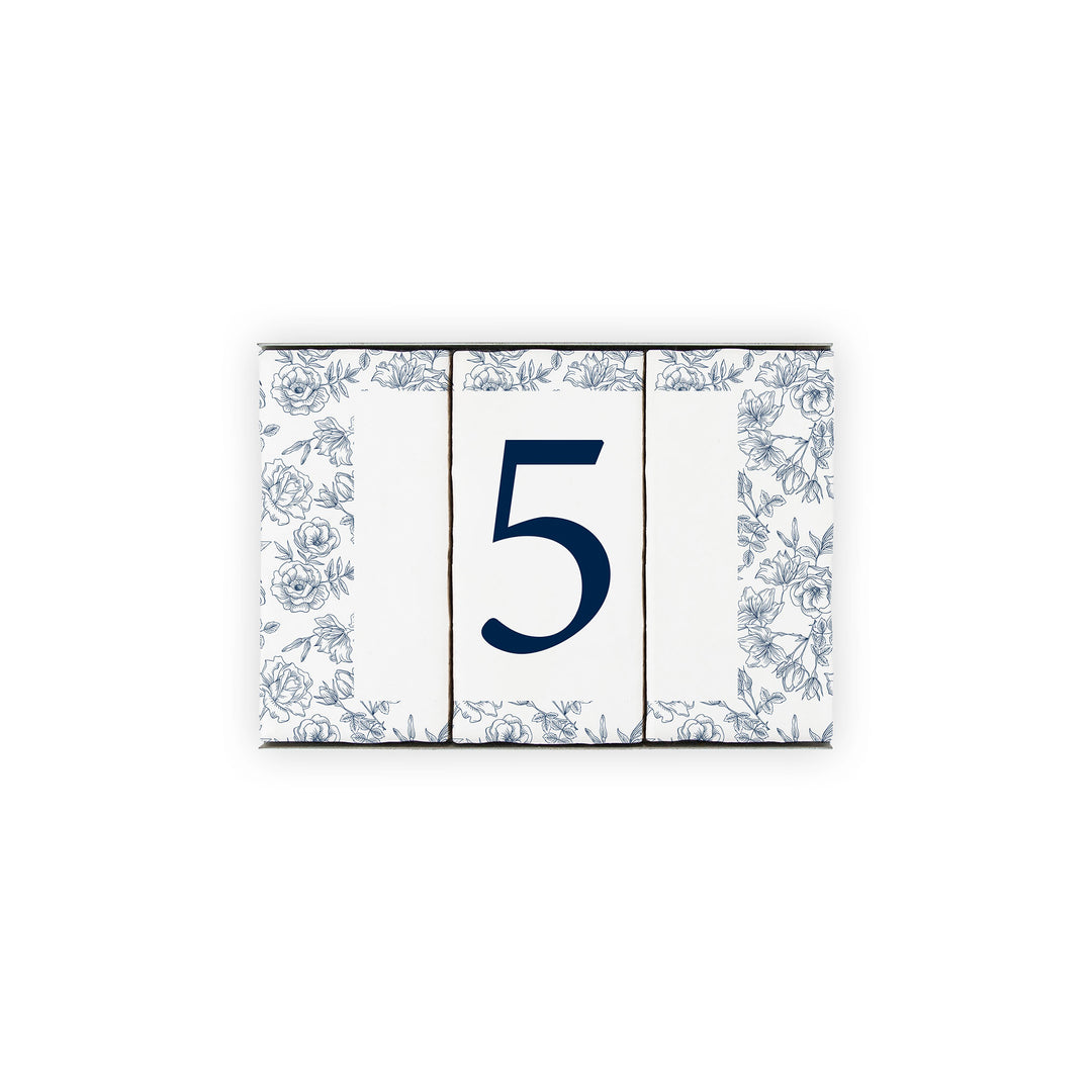 3 tile house number - one number set