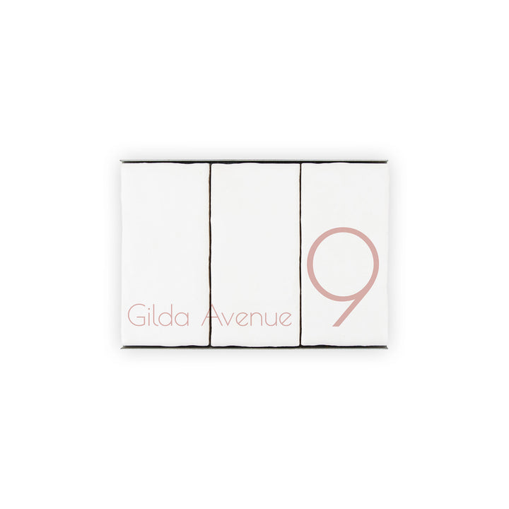 Ceramic Tile House Number - Bare Design  - One Number Set