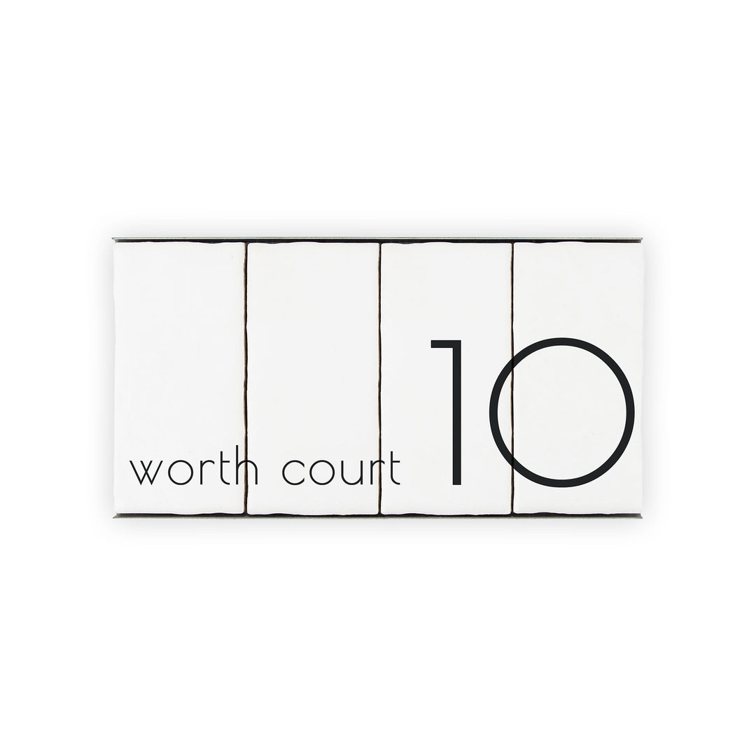 Ceramic Tile House Number - Bare Design - Two Number Set