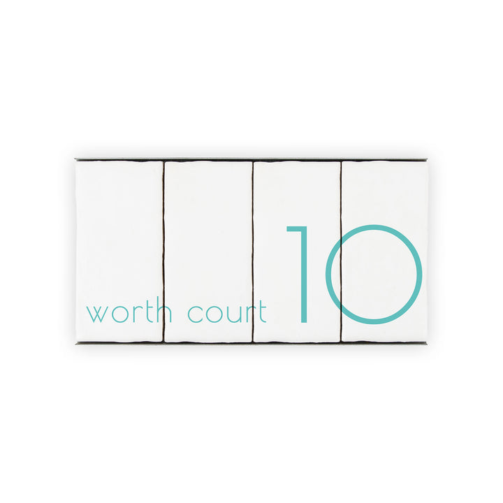 Ceramic Tile House Number - Bare Design - Two Number Set