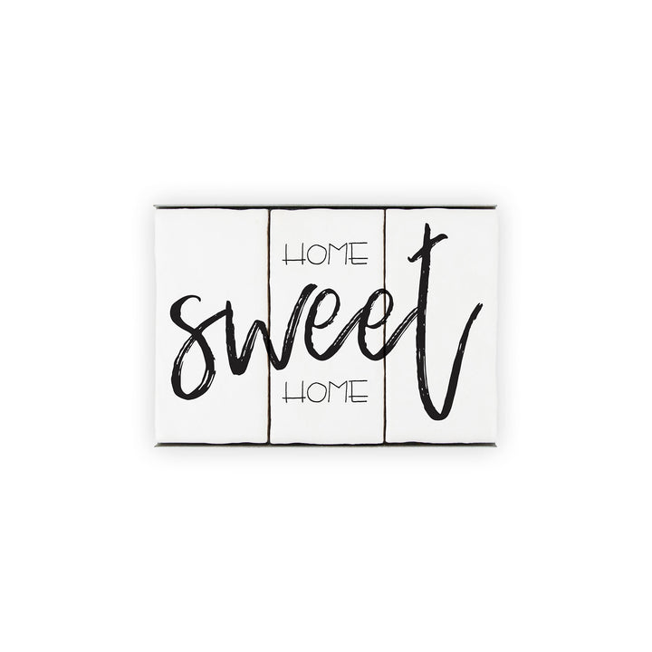 Ceramic Tile Home Sign - Home Sweet Home - 3 Tile Sign