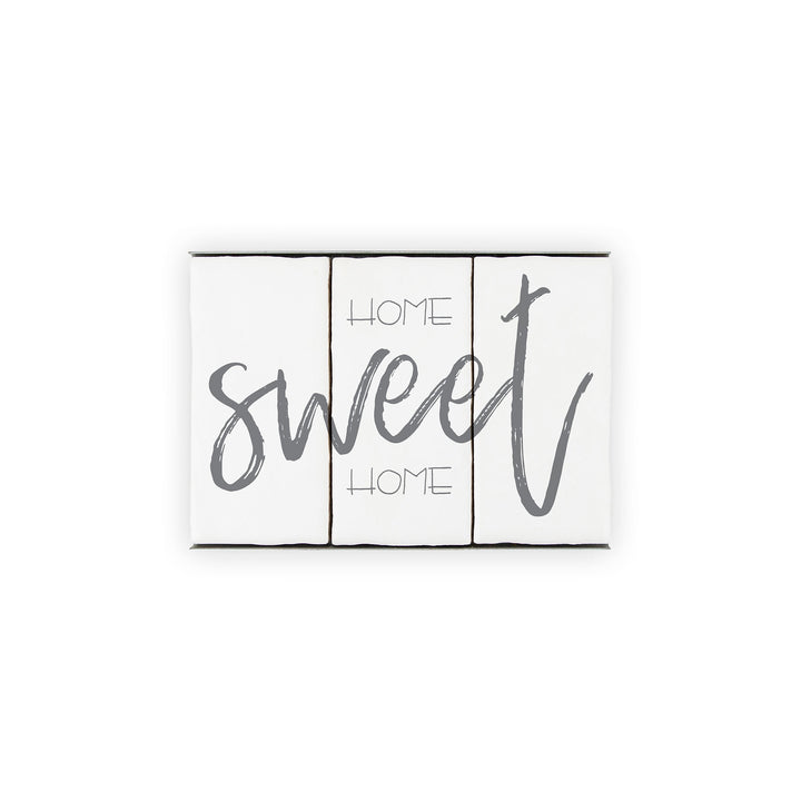 Ceramic Tile Home Sign - Home Sweet Home - 3 Tile Sign