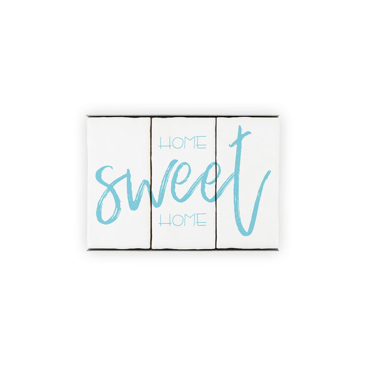 Ceramic Tile Home Sign - Home Sweet Home - 3 Tile Sign