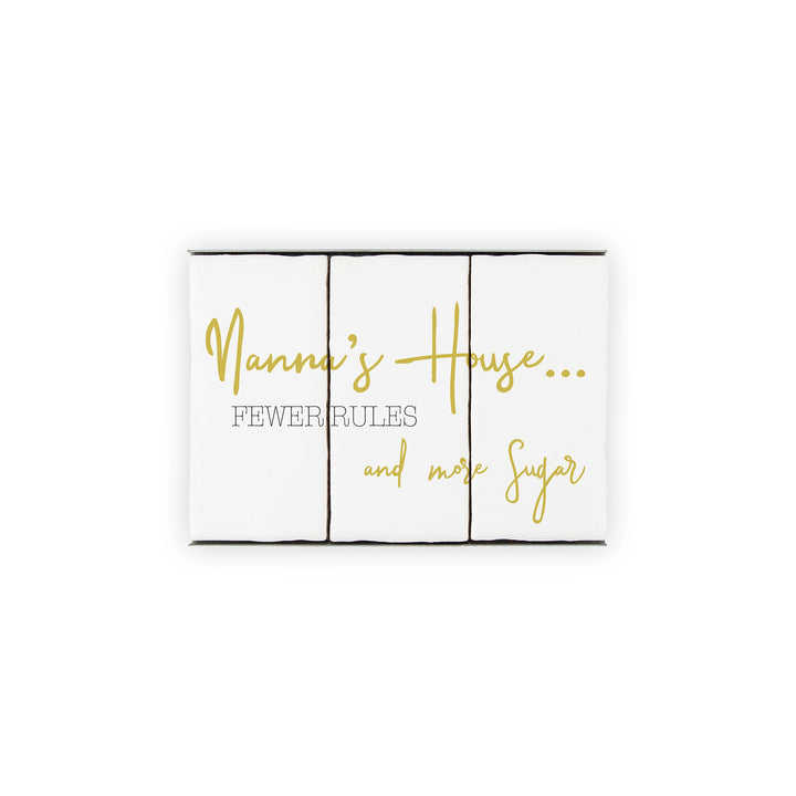 Ceramic Tile Home Sign - Nanna's House - 3 Tile Set